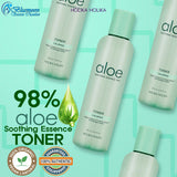 aloe vera, Facial toner, skincare, beauty care, moisturizer Holika Holika Aloe Soothing Essence 98% Toner 200ml⭐惑丽客98%芦荟舒缓精华爽肤水 Bluemoon Secrets Chamber