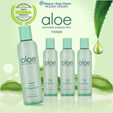 aloe vera, Facial toner, skincare, beauty care, moisturizer Holika Holika Aloe Soothing Essence 98% Toner 200ml⭐惑丽客98%芦荟舒缓精华爽肤水 Bluemoon Secrets Chamber